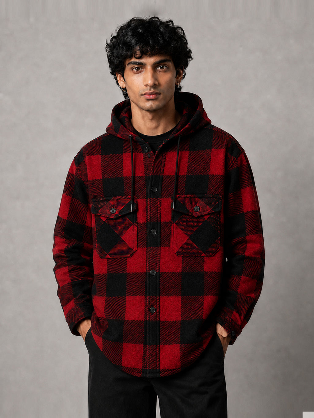 Redline * Hooded Flannel shirt #6