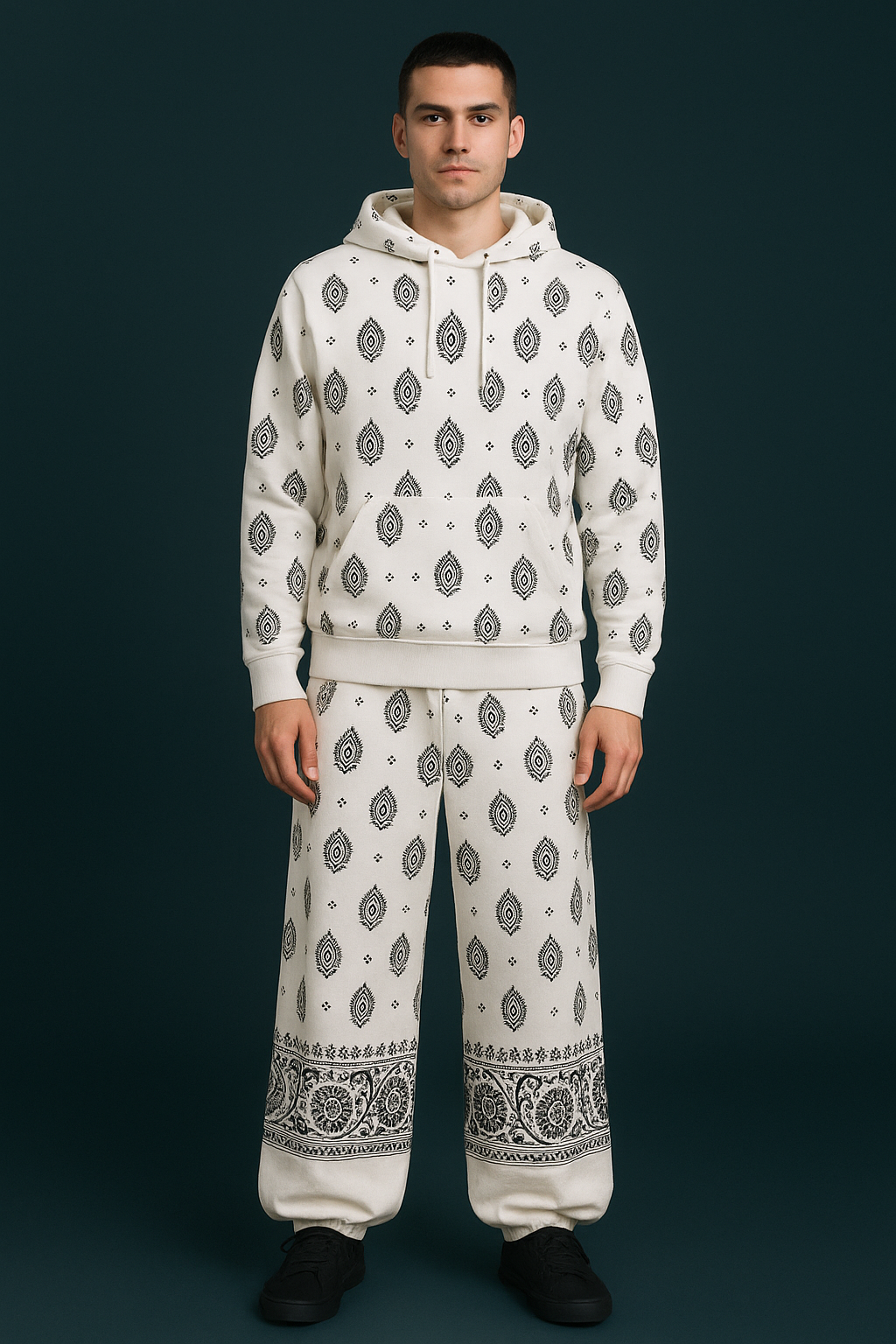 Unisex Printed Hoodie Cord-set#2