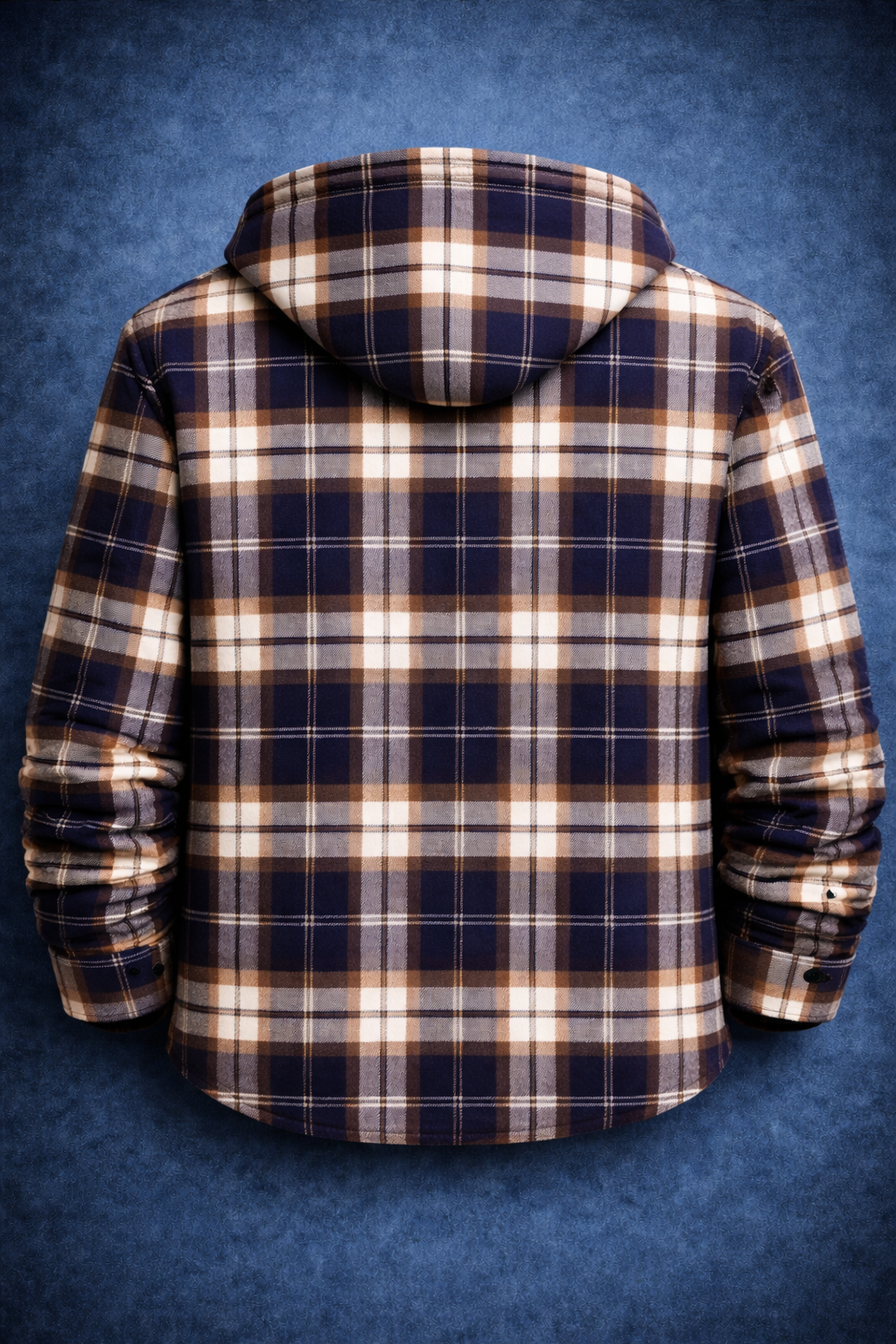 Crimson Heritage Plaid Hoodie Sherpa Shacket #6