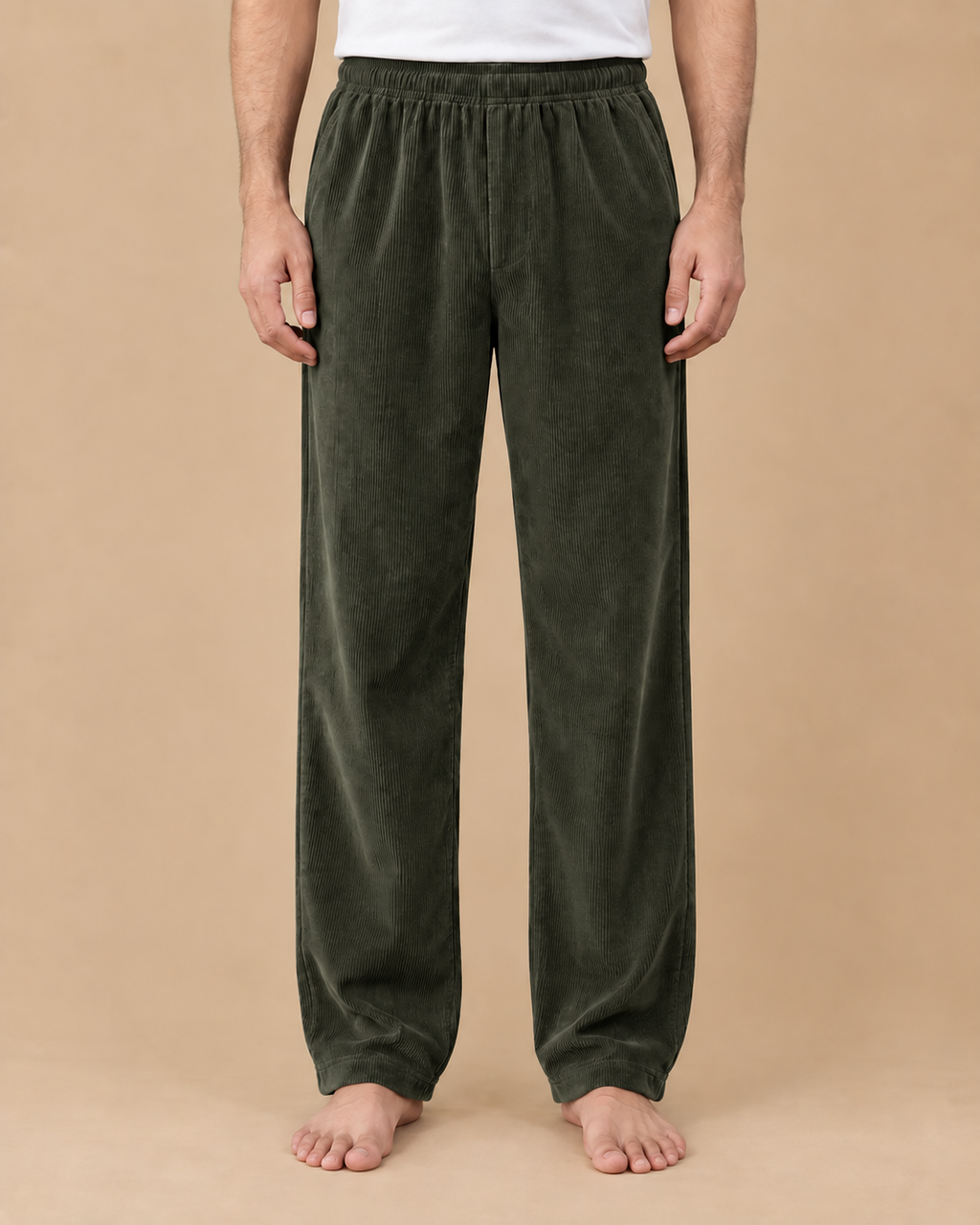 Forest Olive* Corduroy Wide Leg#8