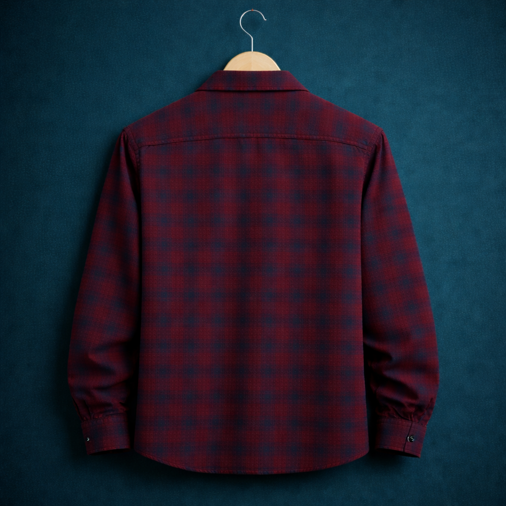 Flannel double pocket shirt#2