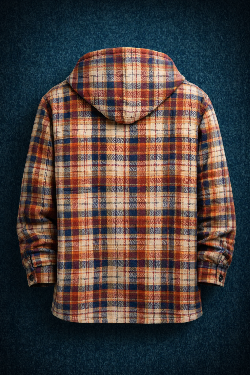 Autumn Plaid Hoodie Sherpa Shacket #2