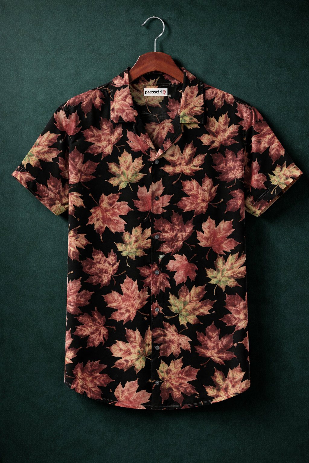 Autumn maple leaf Printed shirt#14