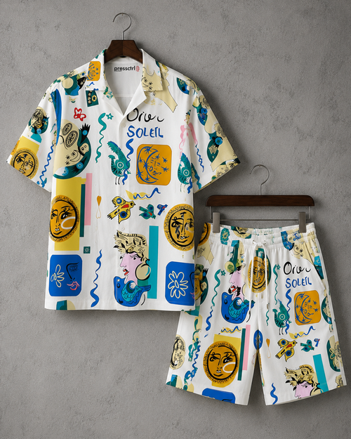 Art House Shirt & Shorts Co-ord Set #2