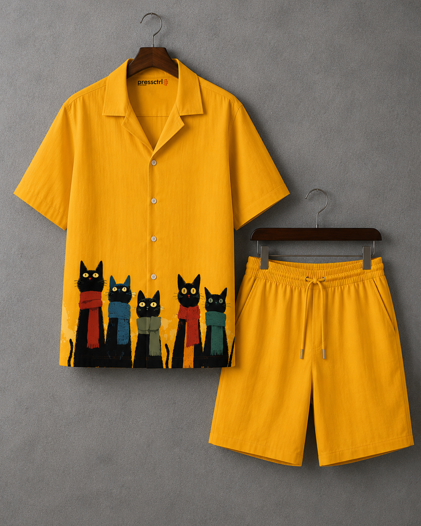 Nine Lives Shirt & Shorts Co-ord Set #3