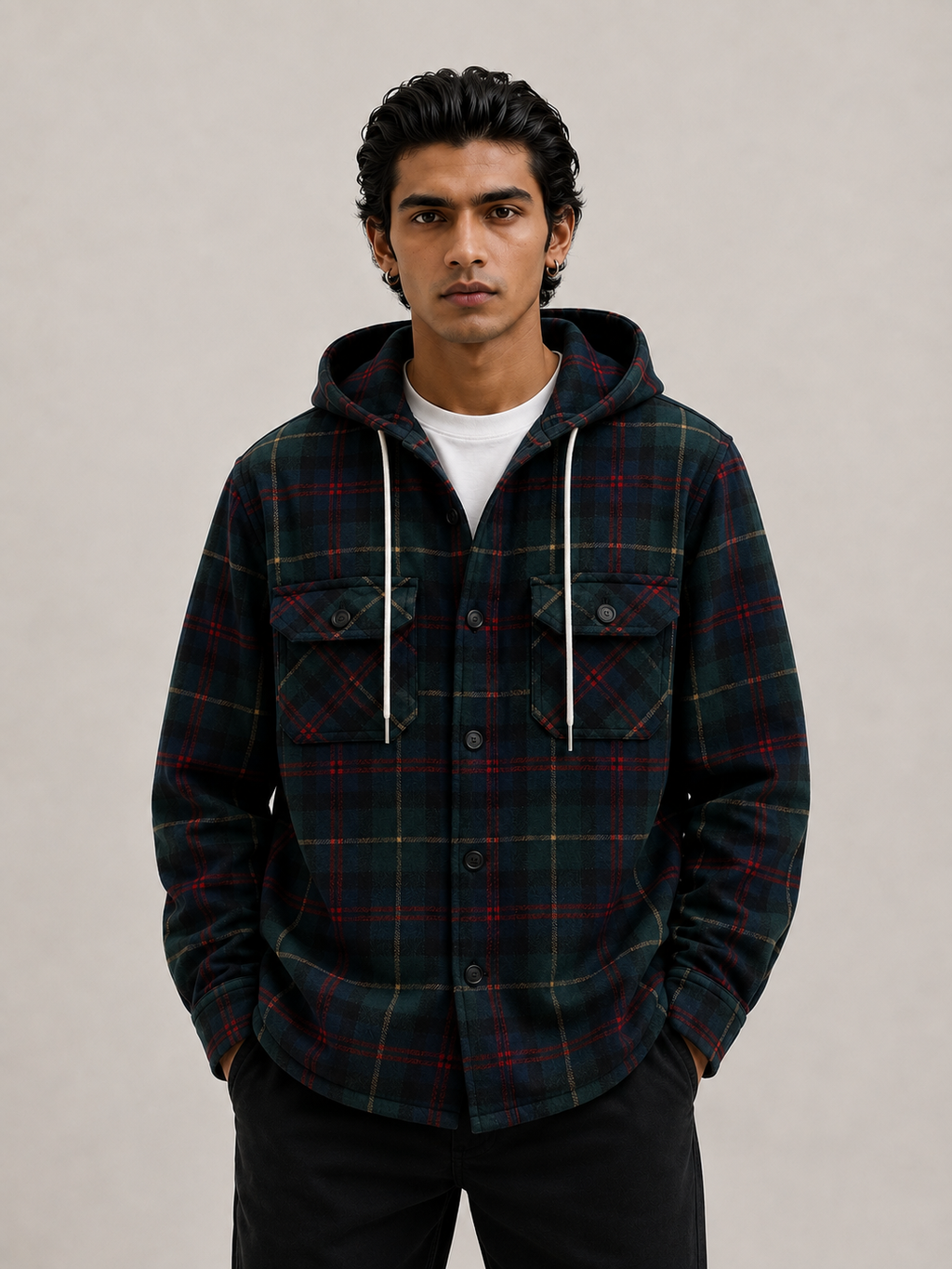 Blackwood* Hooded Flannel shirt #2