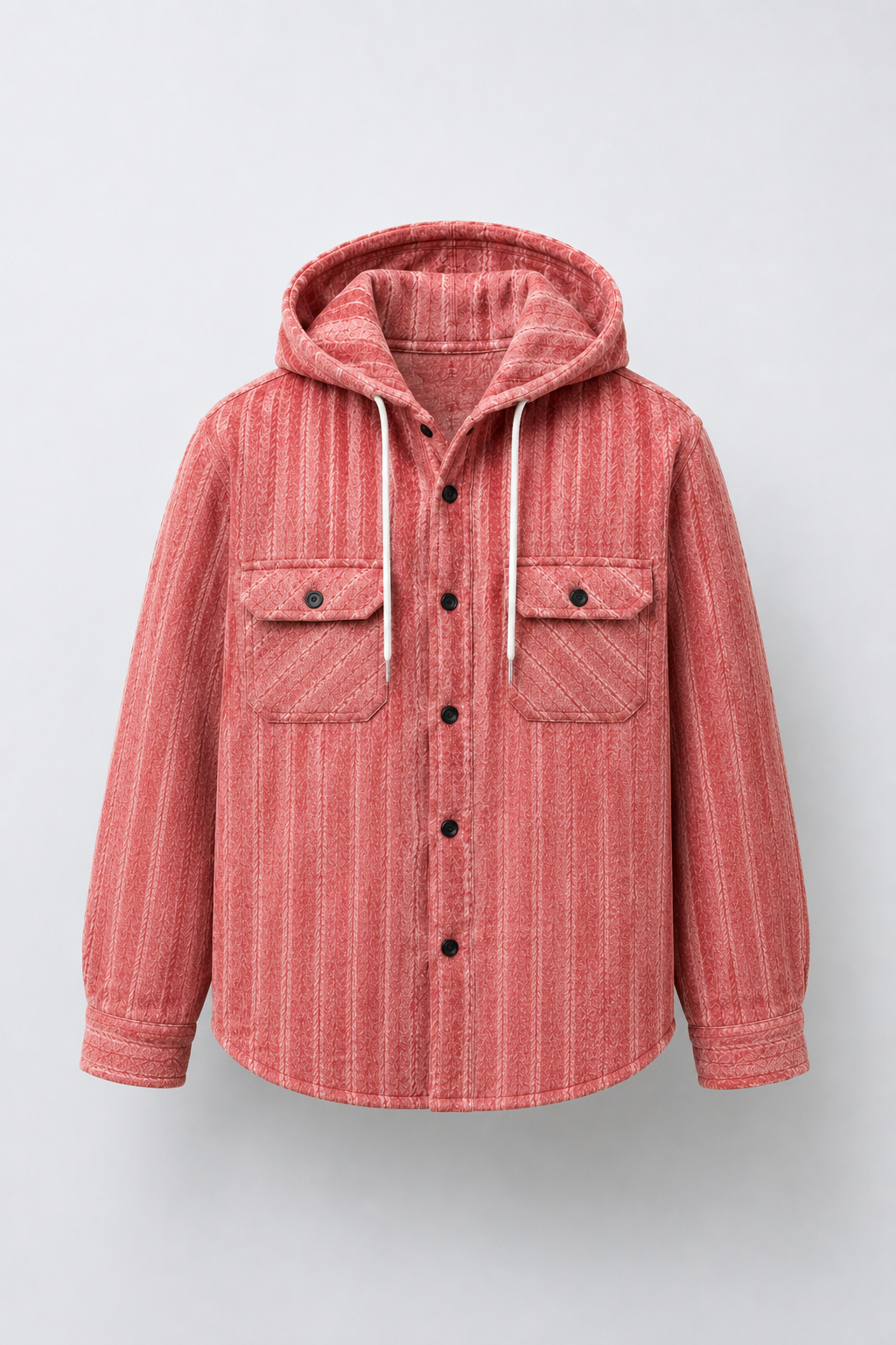 Rosewood* Hooded Flannel shirt#3