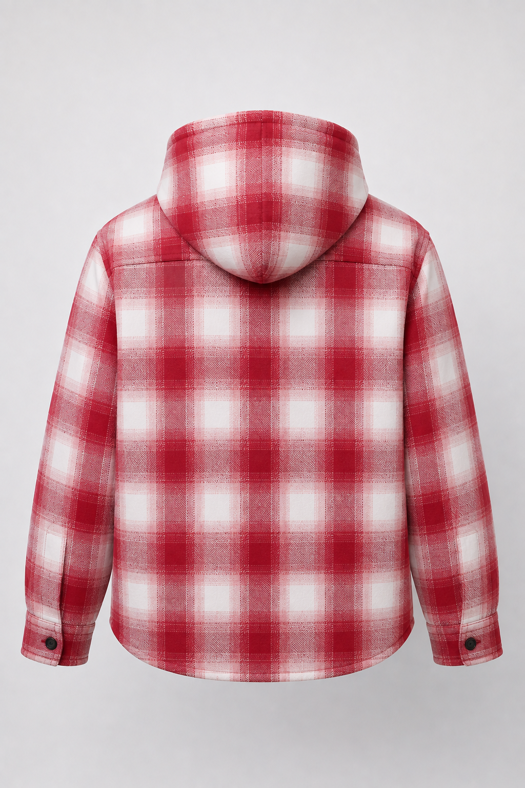 Crimson* Hooded Flannel shirt #5