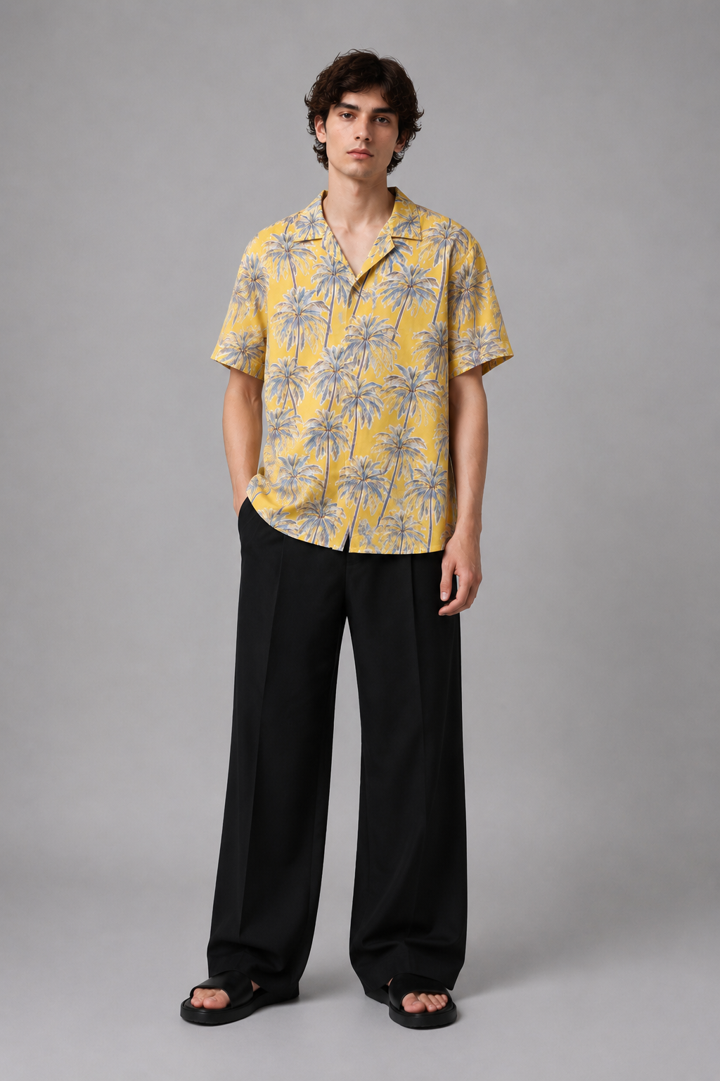 Tropical palm Printed shirt#15
