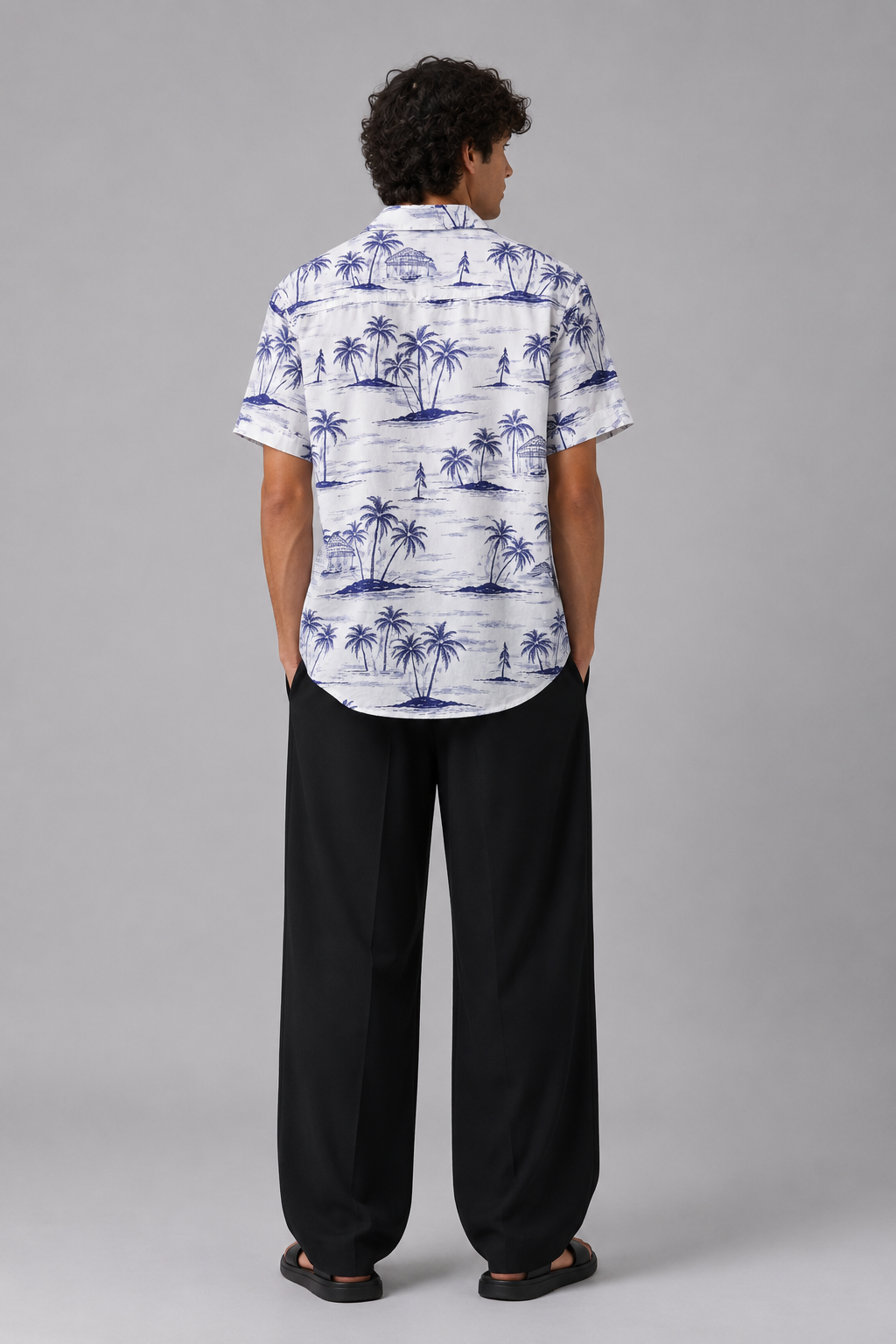 Tropical print Hawaiian Printed shirt#16