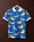 Peel Zipper Printed Polo T-shirt#16