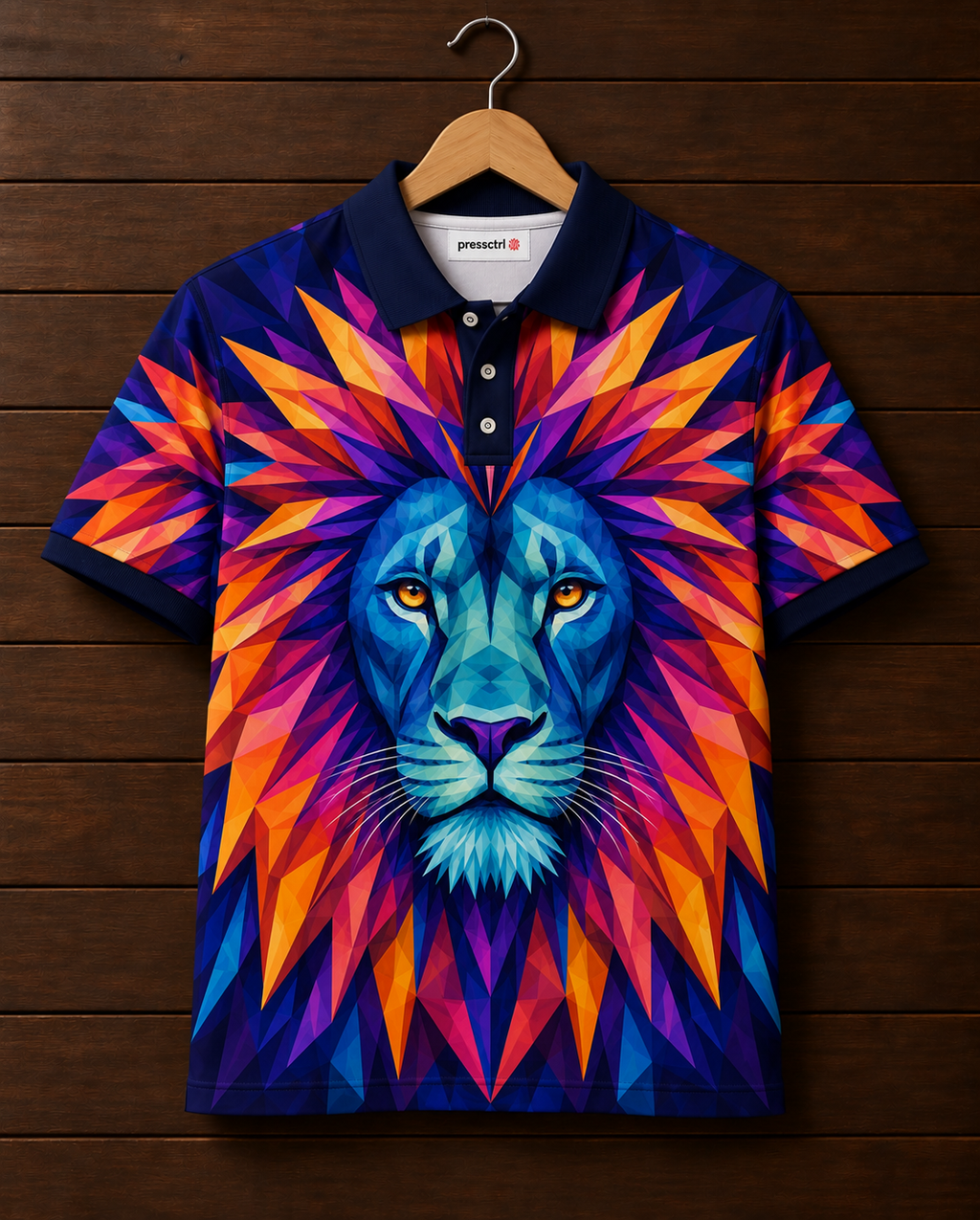 Prism King* Printed Polo T-shirt#31