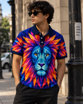 Prism King* Printed Polo T-shirt#31