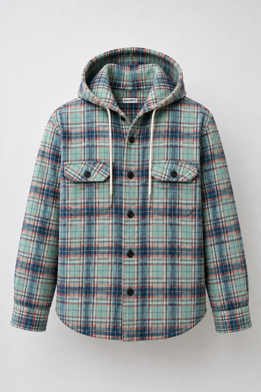 Glacier* Hooded Flannel shirt #4