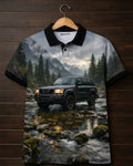 Overland Printed  Polo T-shirt#15