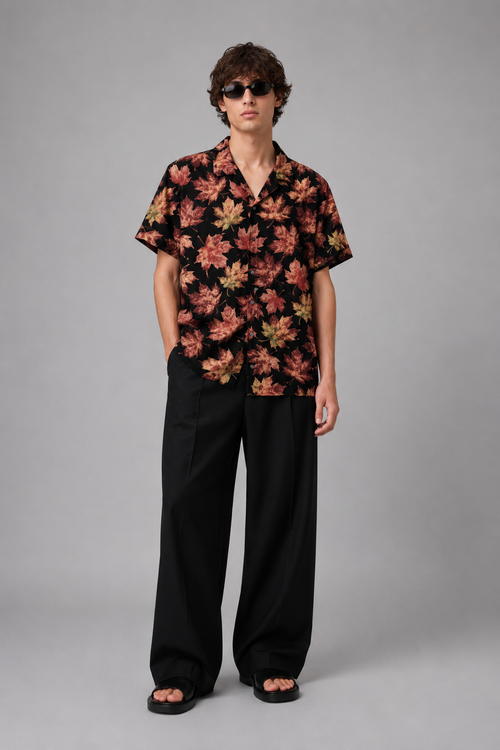 Autumn maple leaf Printed shirt#14