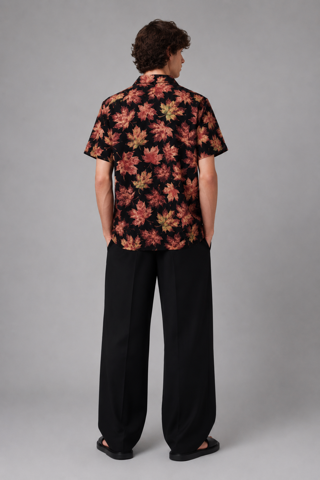 Autumn maple leaf Printed shirt#14