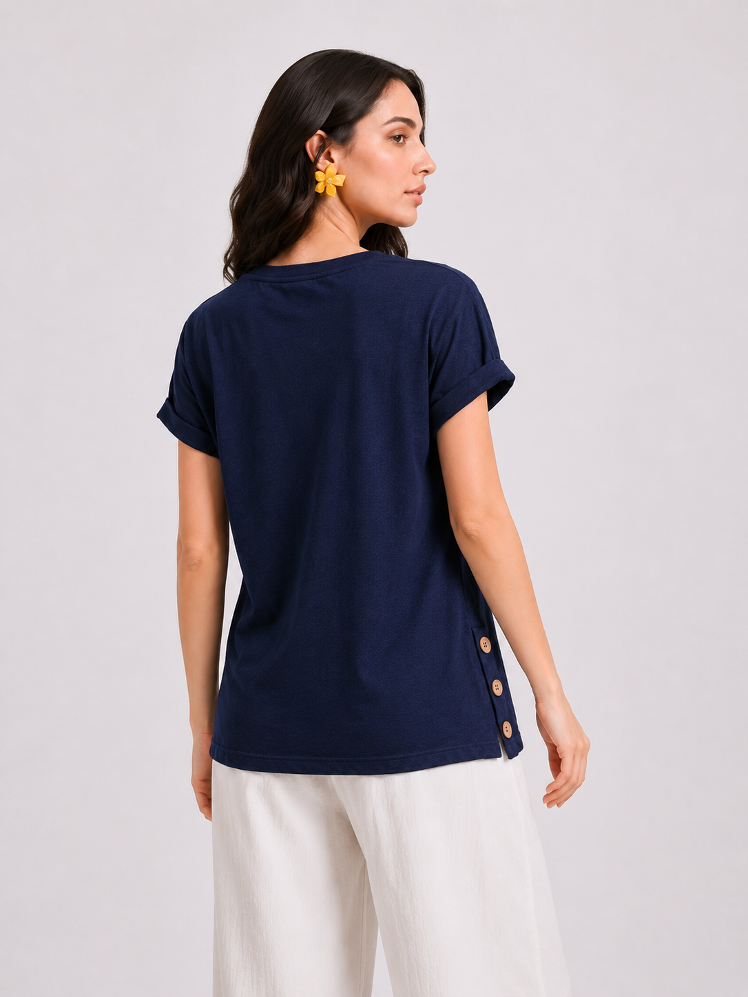 Noira Side-Button Top #11