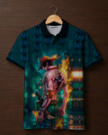 Neon Printed Polo T-shirt#23