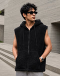 Obsidian Core* Sleeveless Sherpa Hoodie #2