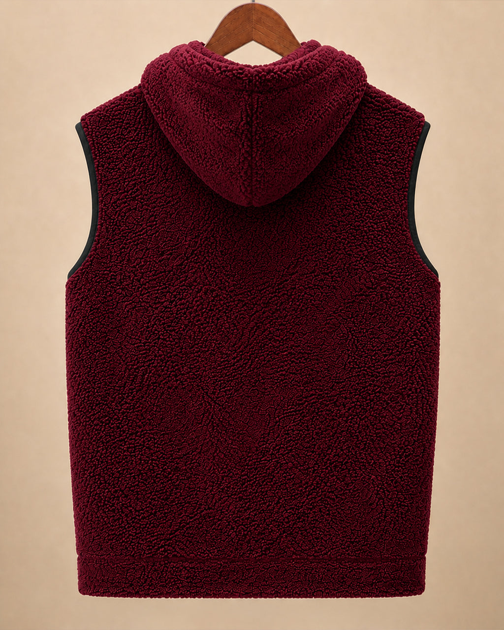 Bloodline* Sleeveless Sherpa Hoodie #4