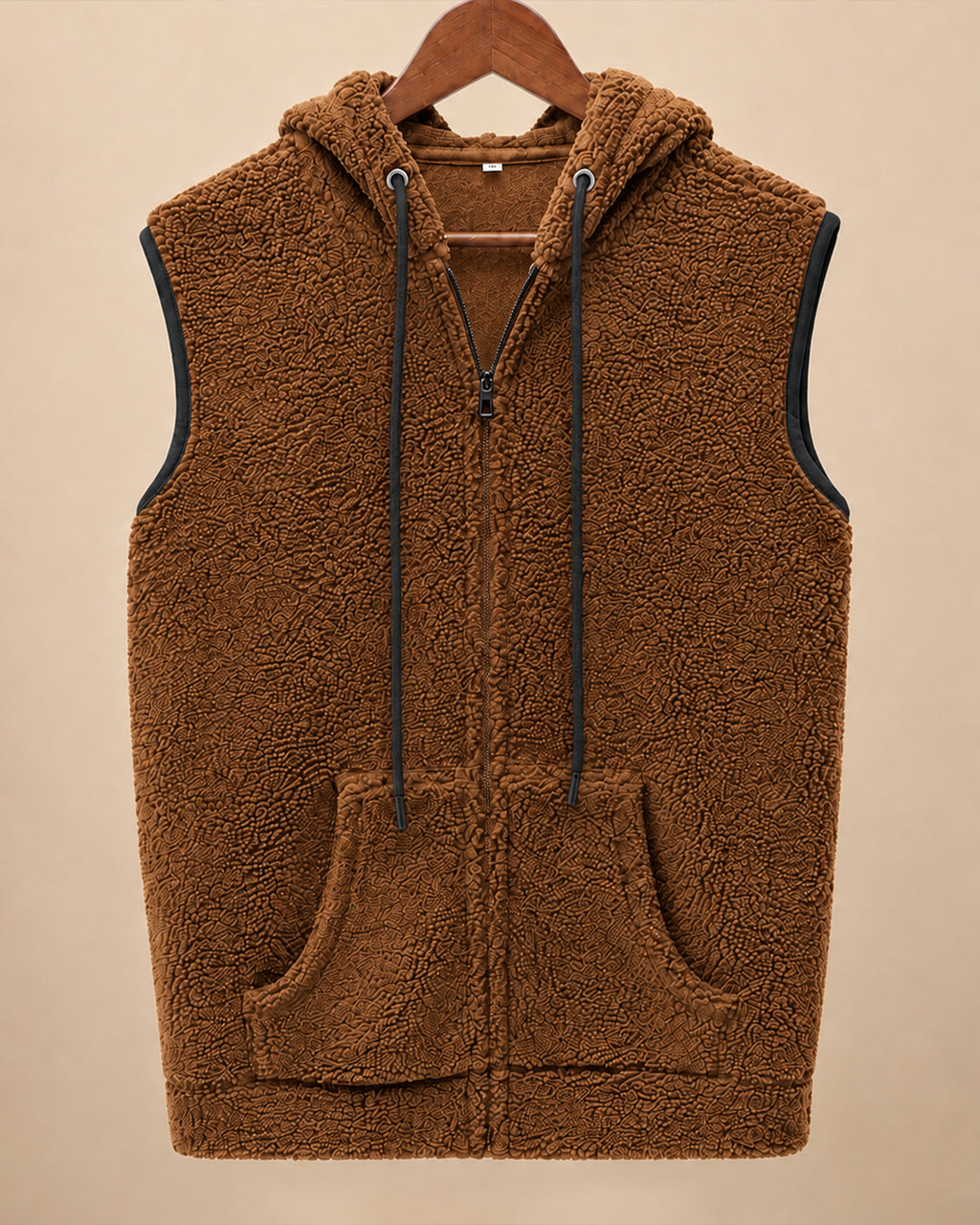 Rustwood* Sleeveless Sherpa Hoodie #3
