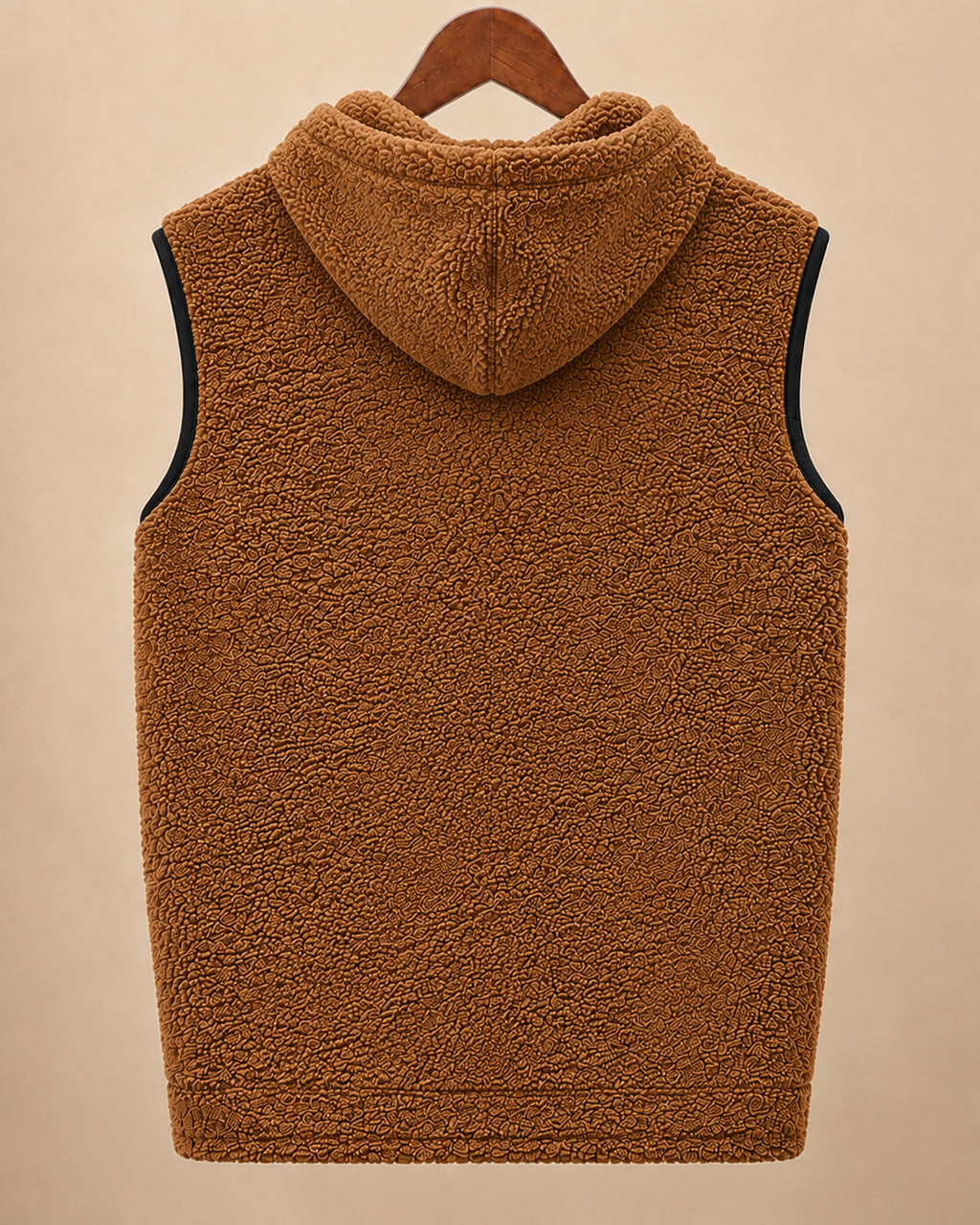 Rustwood* Sleeveless Sherpa Hoodie #3