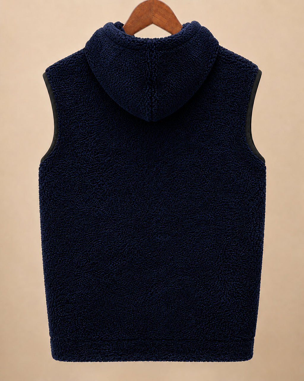 Indigo Core* Sleeveless Sherpa Hoodie #6