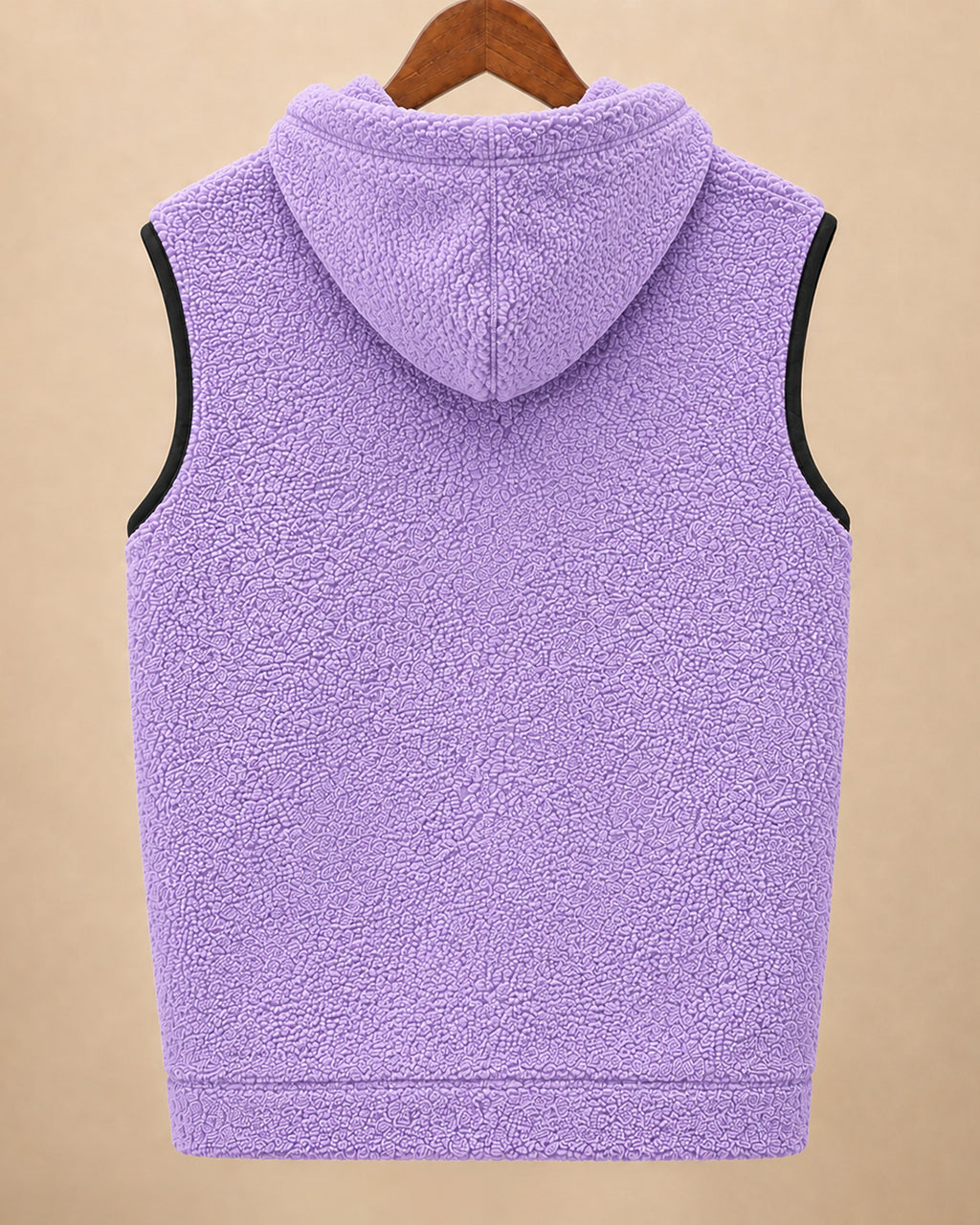 Lavender Riot* Sleeveless Sherpa Hoodie #5