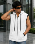 Cloudshel* Sleeveless Sherpa Hoodie #1