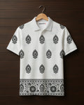 Paisley Printed Polo T-shirt#3