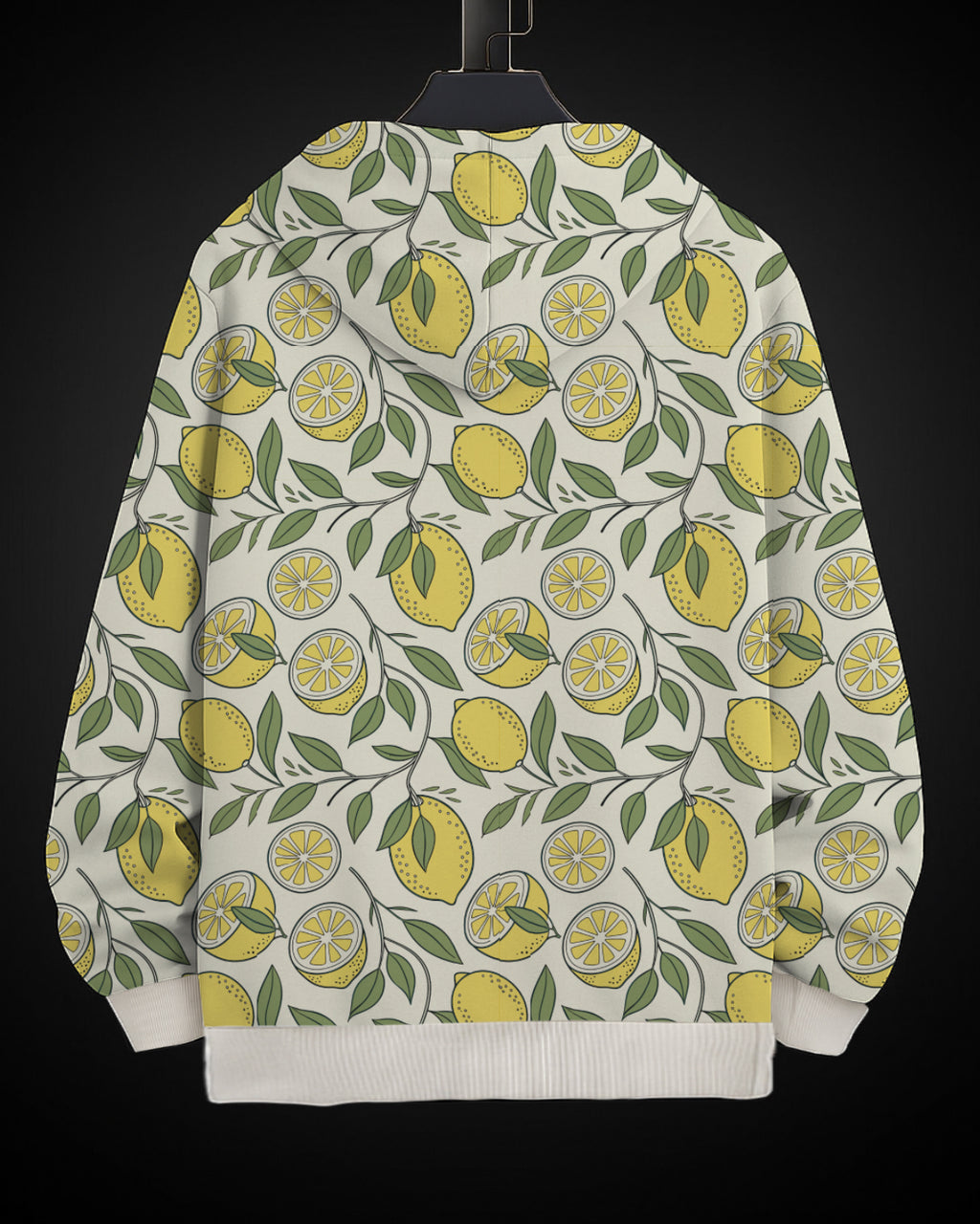 Citrus Leaf Printed Hoodie Printed Hoodie #5