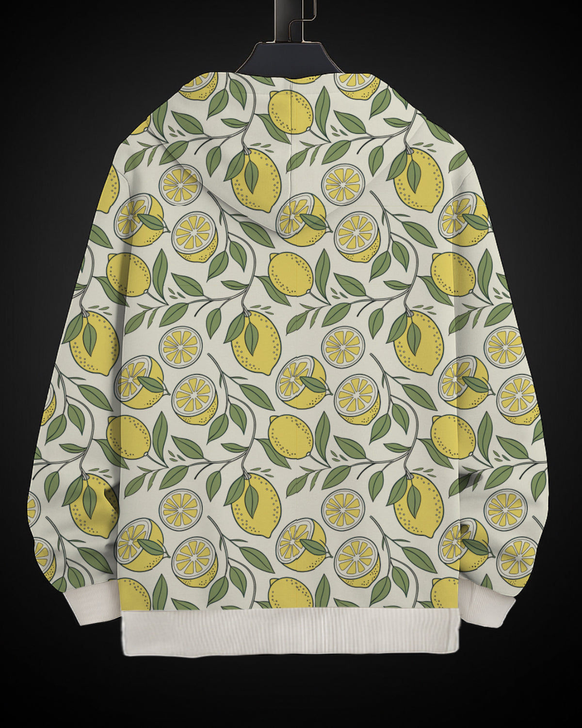 Citrus Leaf Printed Hoodie Printed Hoodie #5