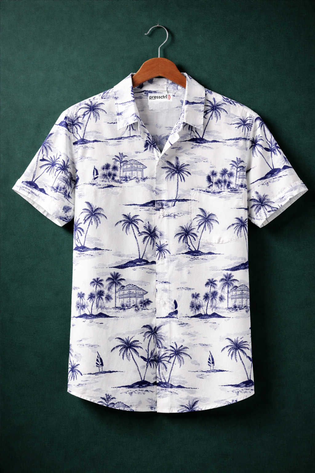 Tropical print Hawaiian Printed shirt#16