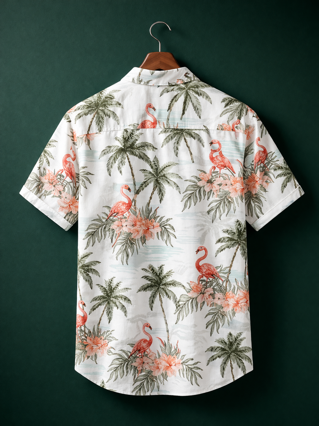 Tropical with flamingo Printed shirt#17