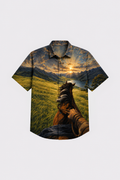 Horse Men Printed shirt#7