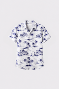 Tropical print Hawaiian Printed shirt#16