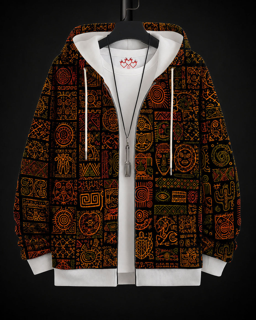 Glyph Printed Hoodie #9