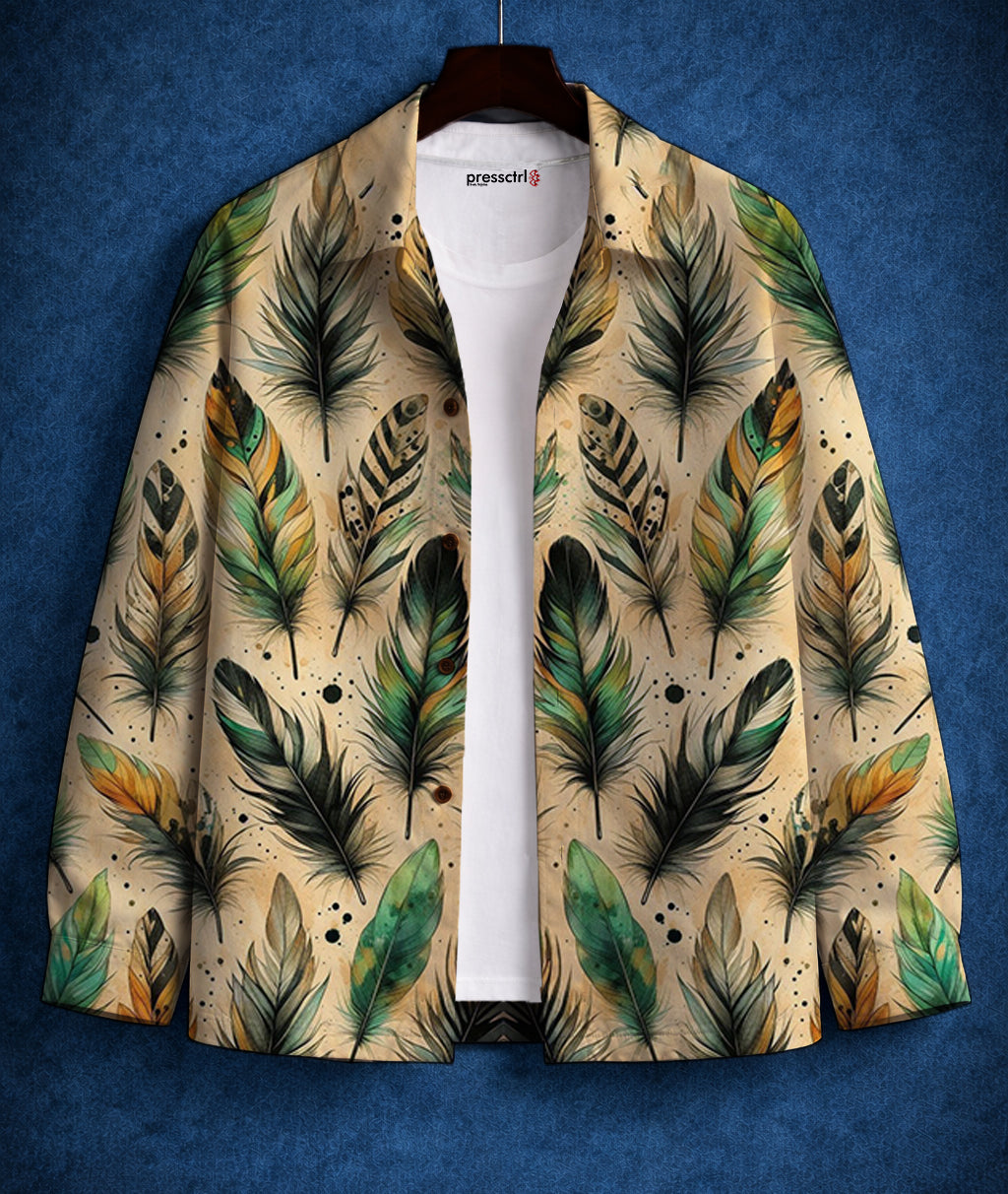 Abstract Print Lightweight Jacket #5
