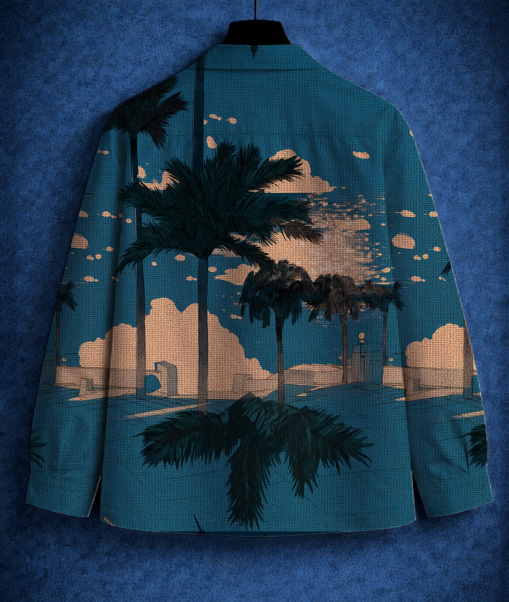Abstract Print Lightweight Jacket #1