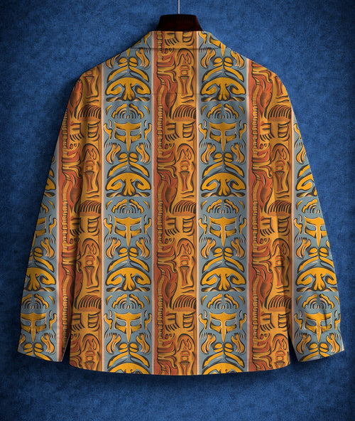 Abstract Print Lightweight Jacket #3