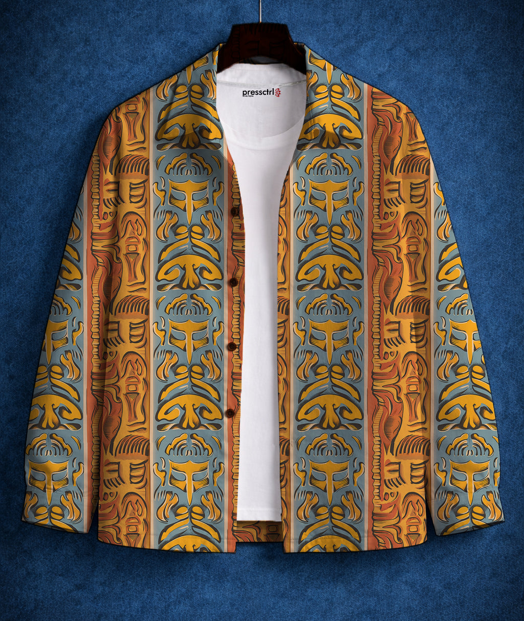 Abstract Print Lightweight Jacket #3