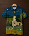 Nativity Printed Polo T-shirt#26